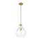 Z-Lite Bon Air Pendant, 1-Light, 10 In.W x 13.75 In.H, Modern Gold/Clear 496P10-MGLD - alternate 2